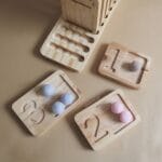 Tablas de conteo – material Montessori de madera artesanal
