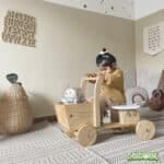 Vagón de madera artesanal – Aserrín Perú