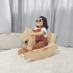 Caballito bebe – material Montessori de madera artesanal