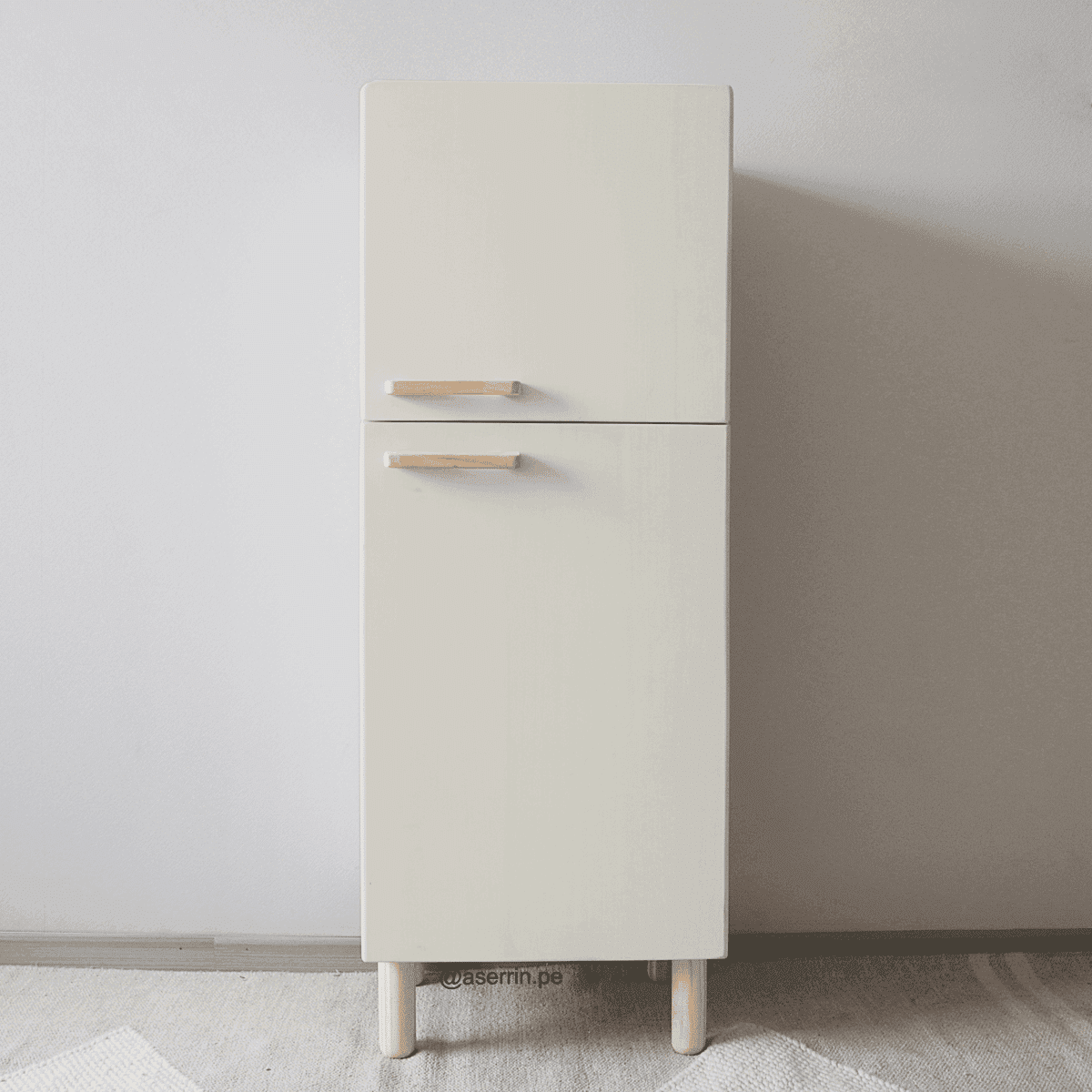 Refri greige – material Montessori de madera artesanal
