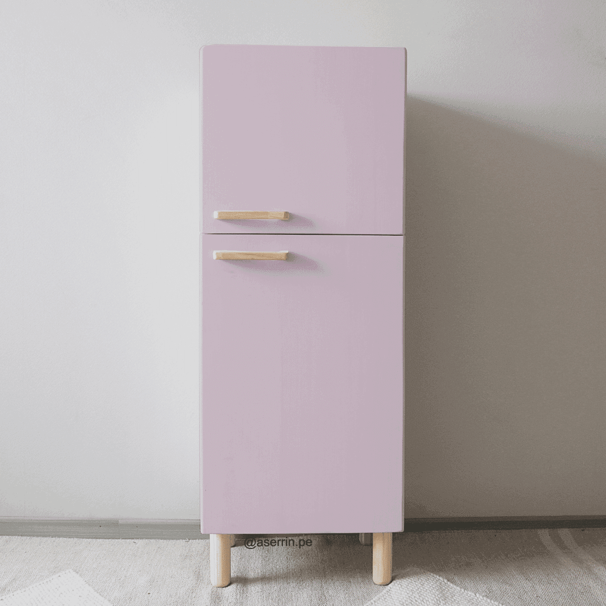 Refri lilac – material Montessori de madera artesanal