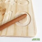 Material de grafomotricidad Montessori de madera artesanal