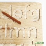 Material de grafomotricidad Montessori de madera artesanal