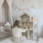 Casita greige – material Montessori de madera artesanal