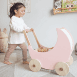 Coche lunar coque – material Montessori de madera artesanal