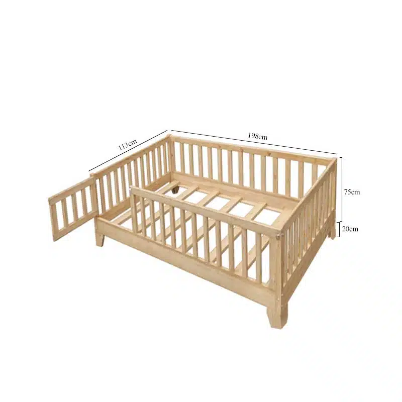 Cama madrid 2 – material Montessori de madera artesanal