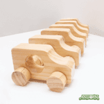 Carrito de madera – material Montessori de madera artesanal