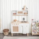 Cocinita de madera artesanal Montessori juego simbólico