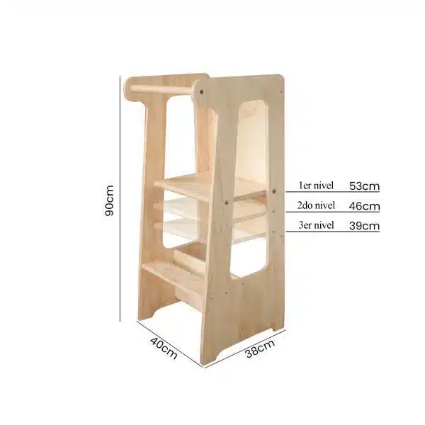 Torre de aprendizaje Convertible 3 en 1 – Medida – Aserrín Perú
