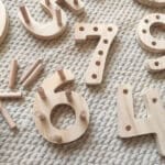 Materiales de matemáticas Montessori de madera artesanal