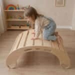 Balancín Waldorf XL de madera artesanal Montessori