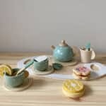 Juego de té de madera – imagen 4 – Aserrín Perú