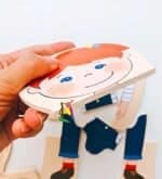 Rompecabeza de madera artesanal Montessori