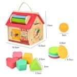 Casita de muñecas de madera artesanal Montessori – imagen 2