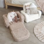 Sofá cama carnerito de madera artesanal – Aserrín Perú